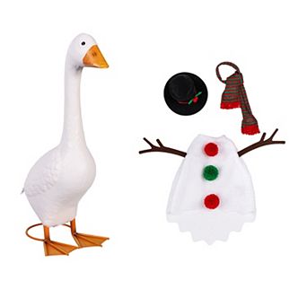 Evergreen Enterprises 21-Inch Giddy The Goose Metal Porch Statue