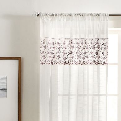 Martha Stewart Fairford 2-Piece Light-Filtering Window Curtain Panel Set