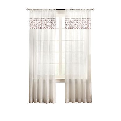 Martha Stewart Fairford 2-Piece Light-Filtering Window Curtain Panel Set