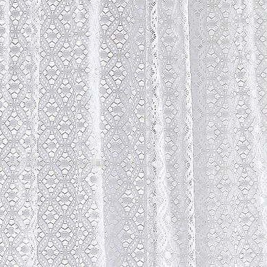 Martha Stewart Canterbury Lace 2-Piece Window Curtain Panel Set
