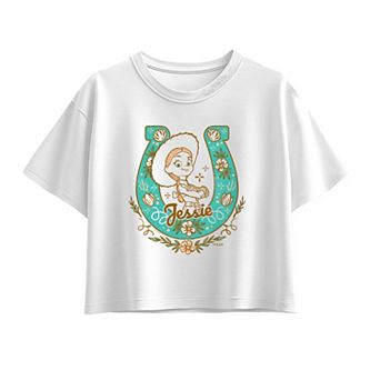 Girls 7-16 Disney / Pixar's Toy Story Jessie Horseshoe Floral Boxy Tee