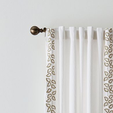 Martha Stewart Plume 2-Piece Window Curtain Panel Set
