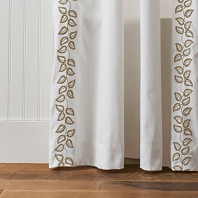 Martha Stewart Plume 2-Piece Window Curtain Panel Set