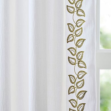 Martha Stewart Plume 2-Piece Window Curtain Panel Set