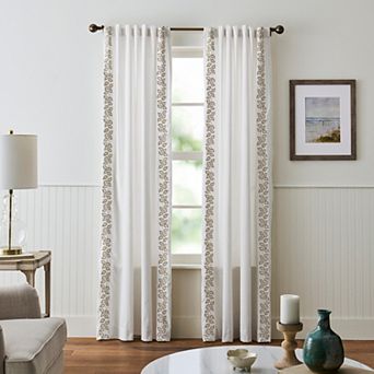 Martha Stewart Plume 2 pc Window Curtain Panel Set