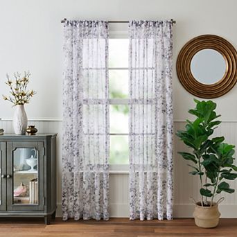 Martha Stewart Central Park 2 pc Light-Filtering Window Curtain Panel Set