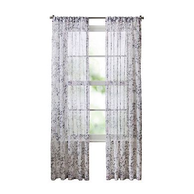 Martha Stewart Central Park 2-Piece Light-Filtering Window Curtain Panel Set