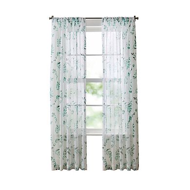 Martha Stewart Maddison 2-Piece Light-Filtering Window Curtain Panel Set
