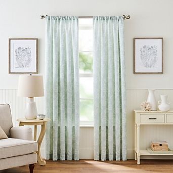 Martha Stewart Raina Matelasse 2 pc Window Curtain Panel Set