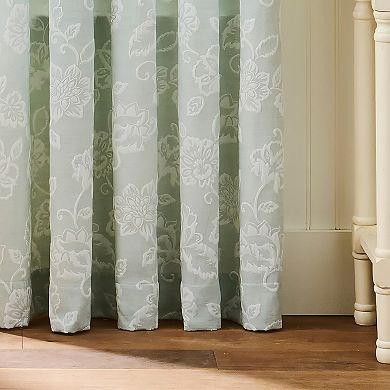 Martha Stewart Raina Matelasse 2-Piece Window Curtain Panel Set