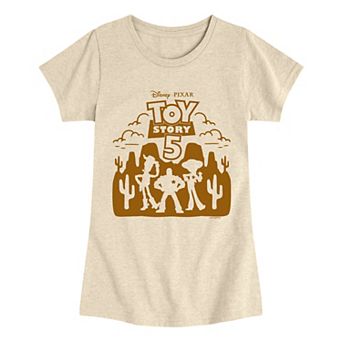 Girls 7-16 Disney / Pixar's Toy Story 5 Character Silhouette Graphic Tee