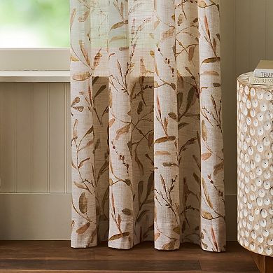 Martha Stewart Vernon 2-Piece Light-Filtering Window Curtain Panel Set