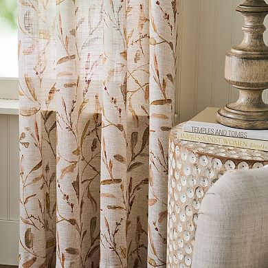 Martha Stewart Vernon 2-Piece Light-Filtering Window Curtain Panel Set