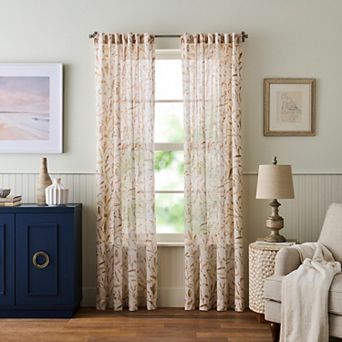 Martha Stewart Vernon 2 pc Light-Filtering Window Curtain Panel Set