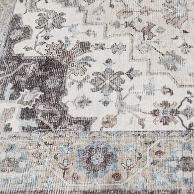 Natco Home Velveteen Washable Throw or Area Rug