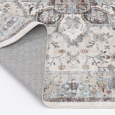 Natco Home Velveteen Washable Throw or Area Rug
