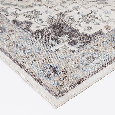 Natco Home Velveteen Washable Throw or Area Rug