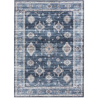 Natco Home Velveteen Washable Throw or Area Rug