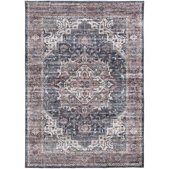 Natco Home Velveteen Washable Throw or Area Rug