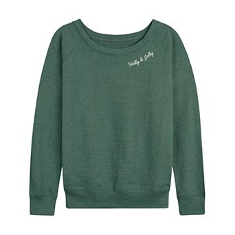 Women's Holly & Jolly French Terry Long Sleeve Tee