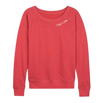 Women's Holly & Jolly French Terry Long Sleeve Tee
