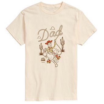 Men's Disney's Toy Story Woody "Dad" Graphic Short Sleeve Tee
