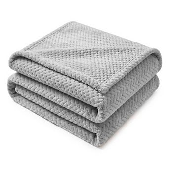 SUPERIOR Lily Classic Pebbled Popcorn Texture Fluffy Fleece Blanket