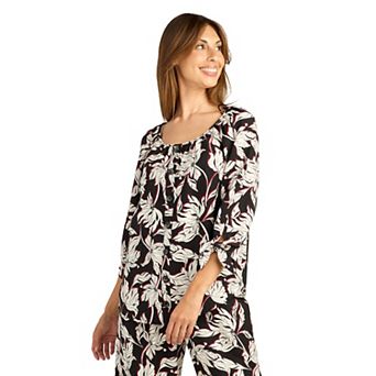 Women's AB Studio 3/4 Sleeve Button-Down Top