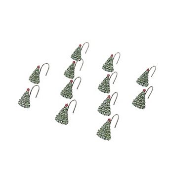 Avanti Yuletide 12 pc Decorative Shower Curtain Hook Set