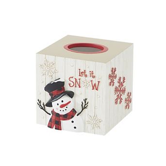 Avanti Patchwork Plaid Tissue Box Cover