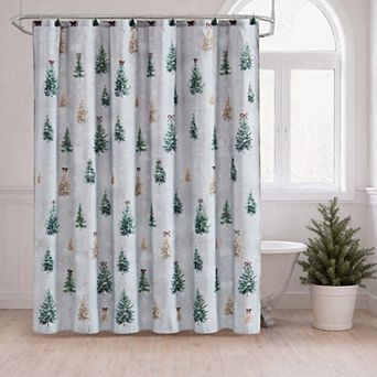 Avanti Snowy Pines Shower Curtain