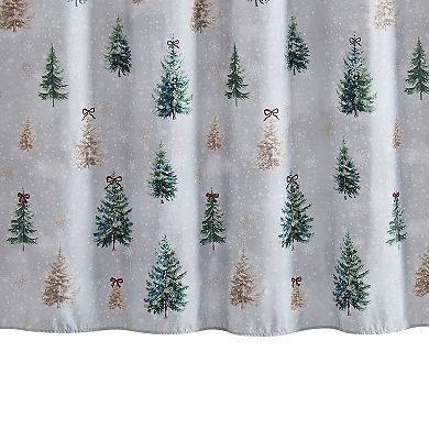 Avanti Snowy Pines Shower Curtain