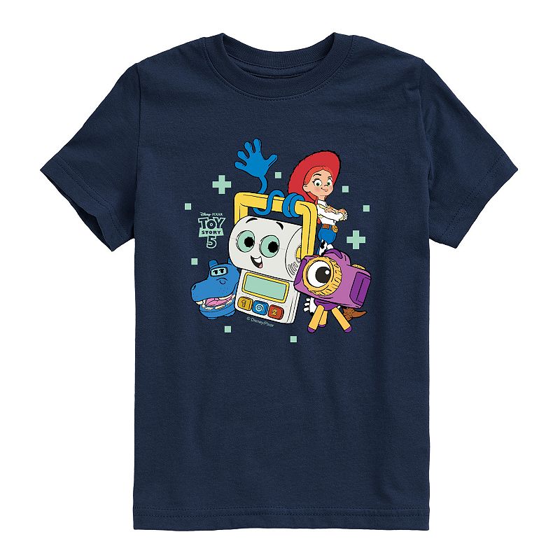 Toddler Boy Disney's Toy Story 5 Atlas, Smarty Pants, Snappy & Jessie Short Sleeve Graphic Tee, Toddler Boy's, 