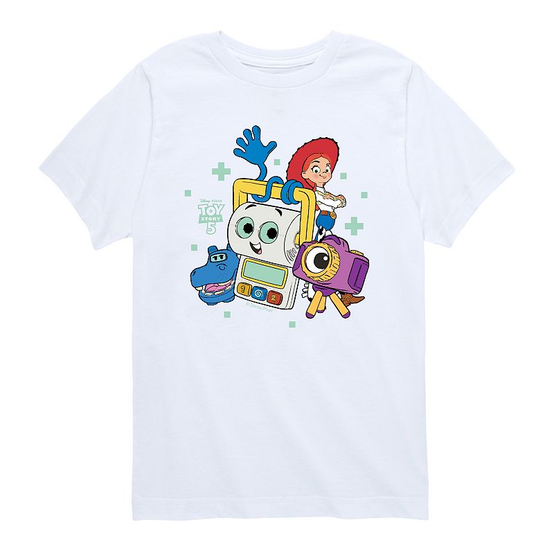 Toddler Boy Disney's Toy Story 5 Atlas, Smarty Pants, Snappy & Jessie Short Sleeve Graphic Tee, Toddler Boy's, 