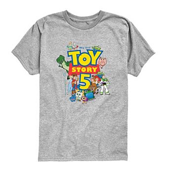 Toddler Boy Disney's Toy Story 5 Logo & Characters Short Sleeve Graphic Tee