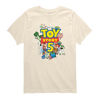 Toddler Boy Disney's Toy Story 5 Logo & Characters Short Sleeve Graphic Tee