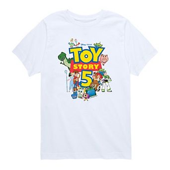 Toddler Boy Disney's Toy Story 5 Logo & Characters Short Sleeve Graphic Tee