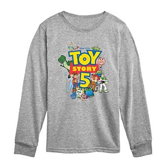 Toddler Boy Disney’s Toy Story 5 Logo & Characters Long Sleeve Graphic Tee