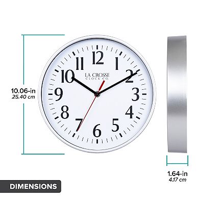 La Crosse Technology 10-Inch Analog Quartz Wall Clock