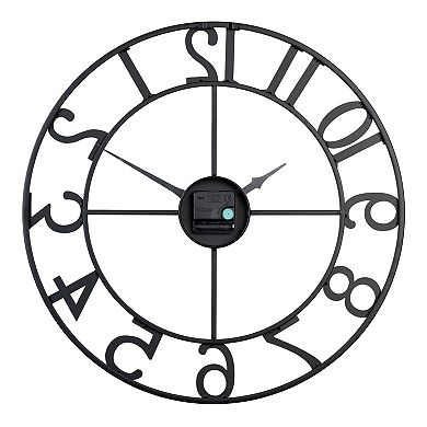 La Crosse Technology Metal Tower Analog Wall Clock