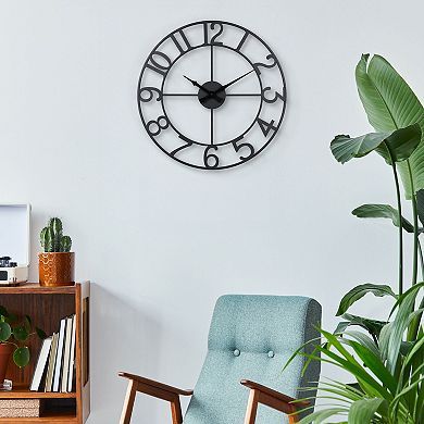La Crosse Technology Metal Tower Analog Wall Clock