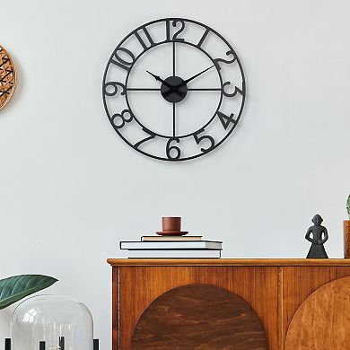 La Crosse Technology Metal Tower Analog Wall Clock