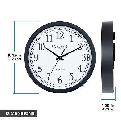 La Crosse Technology 10-Inch Classic Atomic Analog Wall Clock