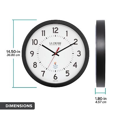 La Crosse Technology 14.5-Inch American Made Analog Quartz Wall Clock