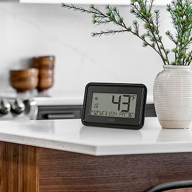 La Crosse Technology Digital Clock with Indoor & Outdoor Temperature