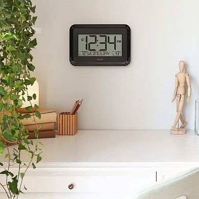 La Crosse Technology Digital Clock with Indoor & Outdoor Temperature