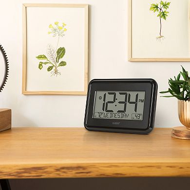 La Crosse Technology Digital Clock with Indoor & Outdoor Temperature