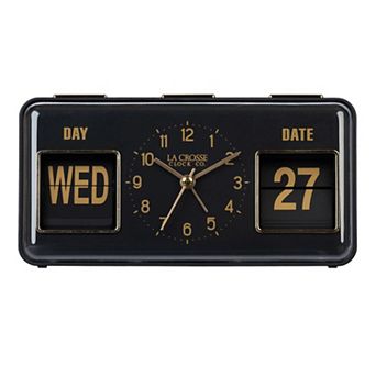 La Crosse Technology Daily Flip Tabletop Clock with Calendar