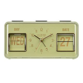 La Crosse Technology Daily Flip Tabletop Clock with Calendar