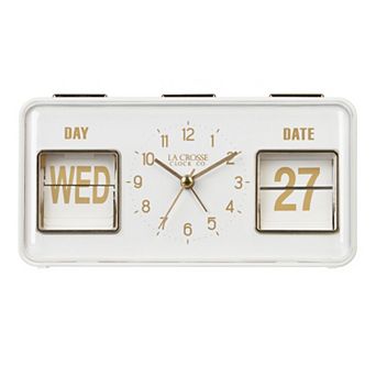 La Crosse Technology Daily Flip Tabletop Clock with Calendar